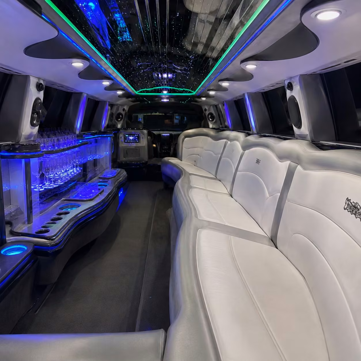 chrysler 300 limo inside