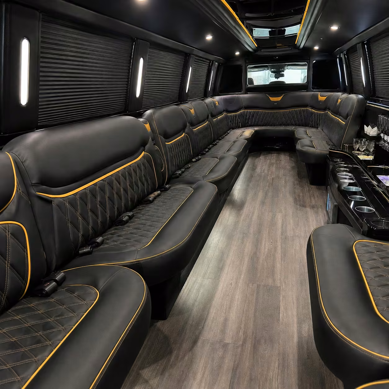 hummer limo inside