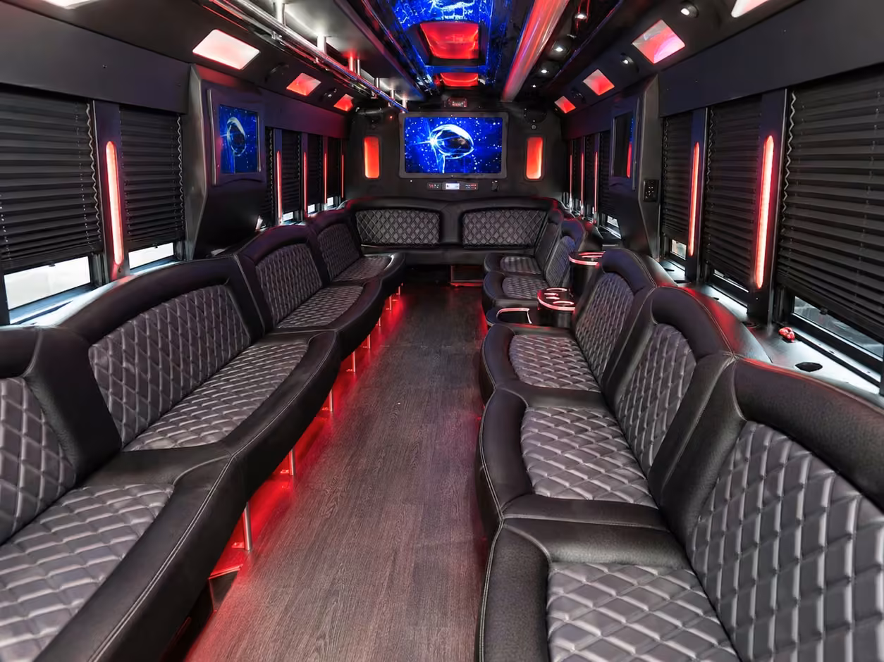 st petersburg party bus interior